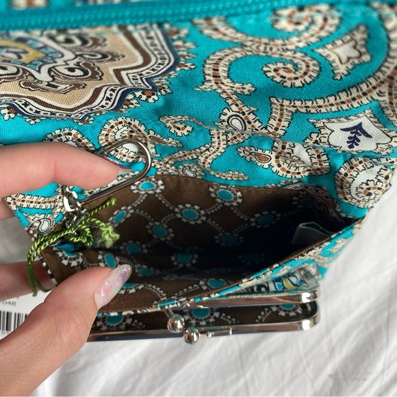 vera bradley totally turq taxi wallet 🩵 - Picture 4 of 7